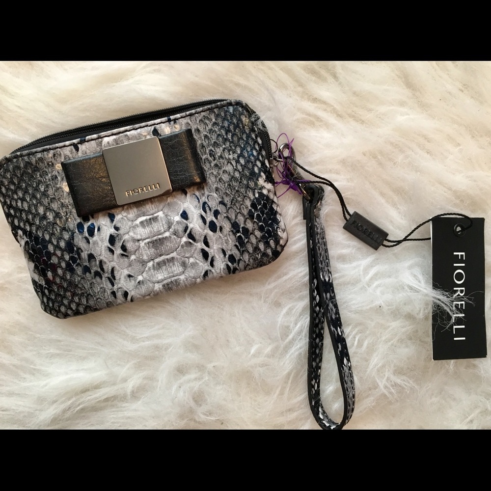NWT Fiorelli snakeskin wallet wristlet